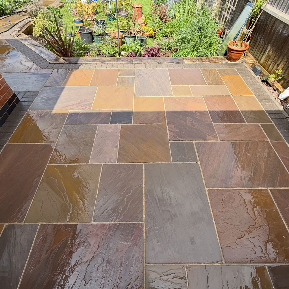 Grime Solvers slate patio after